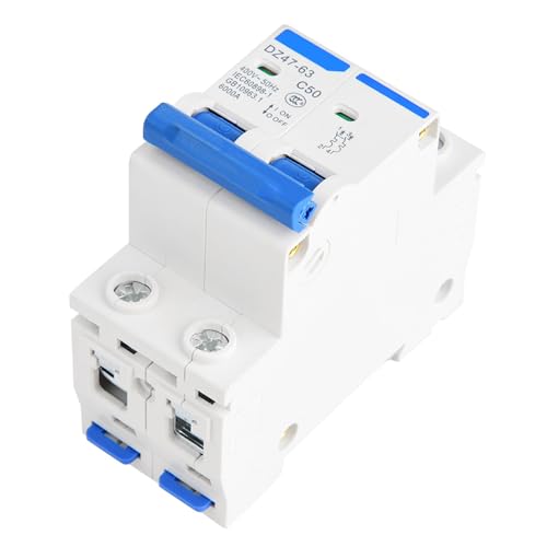 GLOGLOW Zuverlässige Leistung 2p -Klemme Miniaturschalter Luftschalter Klemme für eine Kleine Energieerzeugung (50A) von GLOGLOW
