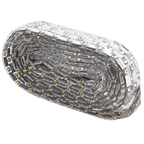 Halskette 100 cm Dichtes Glas Kristall Band Kleidungsstück Kleid Dekoration für DIY Vers (WHITE #11) von GLOGLOW