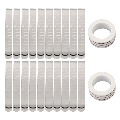 Hemming -Clips, 20pcs Praktische Edelstahl -Hemming -Clips mit 2pcs Diagonalen Nahtbändern Multifunktional Verhindern Bewegung Hemmarker Lineal Fabric -Nähen für Kleidungsstücke Hemming -Clips, 20pcs Praktische Edelstahl -Hemming -Clips mit 2pcs Diagonalen Nahtbändern Multifunktional Verhindern Bewegung Hemmarker Lineal Fabric -Nähen für Kleidungsstücke von GLOGLOW