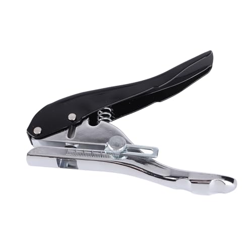Hole Punch, 8mm Stahl -Loch -Loch -Werkzeug mit Herkömmlichen Griffzellen Genauer Positionierung Anti Slip Mini Tragbare Löcher Puncher für Schulbüroreisen (8 mm / 0,3 Zoll von GLOGLOW