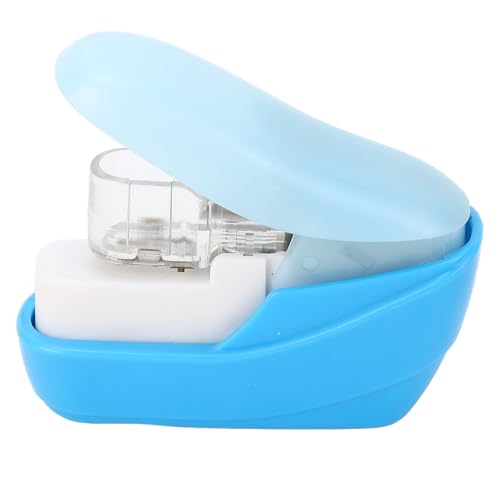 Klammerloser Hefter, Tragbarer Nadelloser Hefter, Presshefter, Arbeitssparender Handhefter, Büro- und Schulbedarf für 4 X A4-Blätter Pro Presse, Sichere Bindung von GLOGLOW