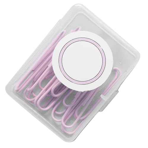 Metall Büroklammern, Büroklammern für Buchbindung, Einzigartige Farbe, Langlebig, Attraktiv für das Büro (50 mm Sakura-Rosa) von GLOGLOW