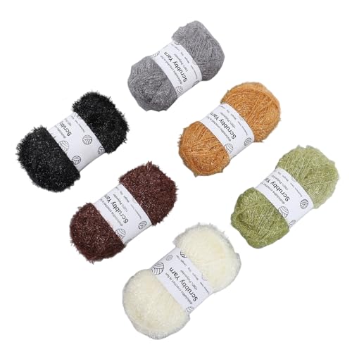 Pecrubby Garn -Glitzer -Glitzer -Set für Häkeln Dlent Dash Pecrubby Garn -Glitzer -Glitzer -Set für Häkeln Dlent Dash von GLOGLOW