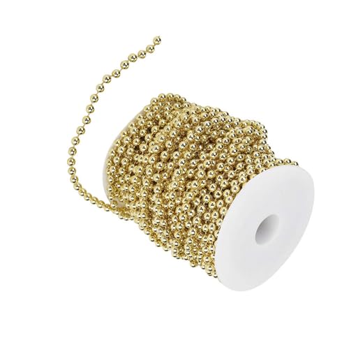 Perlendraht Rolle Goldene Perlen Schmuckkordel Rund Hängende Perlen kombiniert Perlen Dekorativ Gold Kette mit Perlen Perlen Weihnachtsschmuck Perlendraht Rolle Goldene Perlen Schmuckkordel Rund Hängende Perlen kombiniert Perlen Dekorativ Gold Kette mit Perlen Perlen Weihnachtsschmuck von GLOGLOW