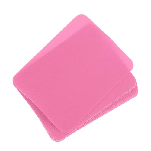 GLOKUUCA Stoff-Flicken zum Aufbügeln, 10 Packungen, Stoffreparaturflicken, Klebeband, passend für Kleidung, Taschen, Zelte, Sofas – Reparaturflicken für Kleidung, 12,4 x 9,4 cm, Rosa von GLOKUUCA