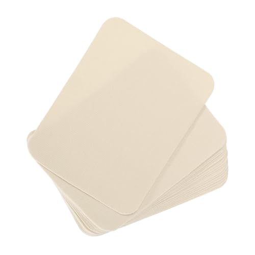 GLOKUUCA Stoff-Flicken zum Aufbügeln, 20 Packungen, Stoffreparaturflicken, Klebeband passend für Kleidung, Taschen, Zelte, Sofas – Reparaturflicken für Kleidung, 10,4 x 7,6 cm, cremefarben von GLOKUUCA