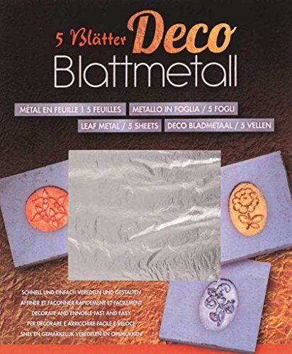Blattmetall silber - 5 Stück (CS-102) von GLOREX