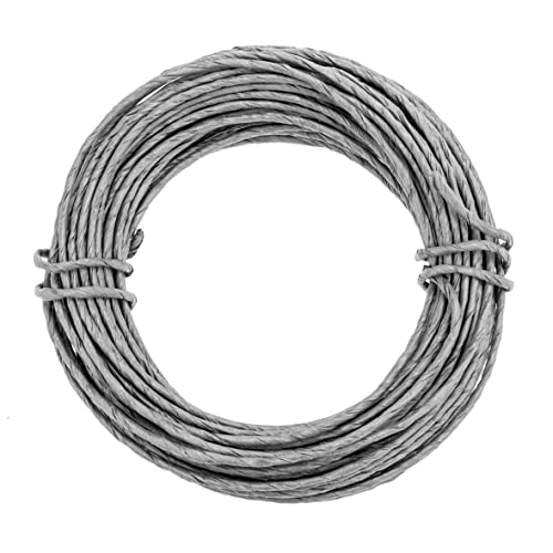 GLOREX 6 1280 235 - Papierdraht, 2 mm, Länge 10 m, silber, zum Basteln und Binden von Gestecken und Kränzen GLOREX 6 1280 235 - Papierdraht, 2 mm, Länge 10 m, silber, zum Basteln und Binden von Gestecken und Kränzen von GLOREX