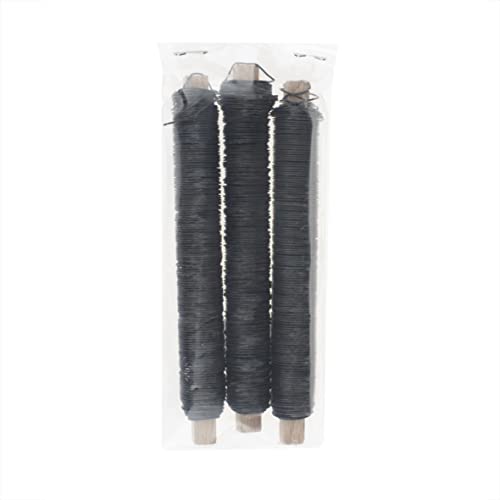 GLOREX 6 2220 058 - Wickeldraht geglüht, 3 x 100 g, 0,65 mm, schwarz, zum Basteln und Binden von Gestecken und Kränzen GLOREX 6 2220 058 - Wickeldraht geglüht, 3 x 100 g, 0,65 mm, schwarz, zum Basteln und Binden von Gestecken und Kränzen von GLOREX