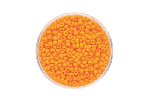 GLOREX 6 4926 080 Rocailles 2,6 mm,17 g, Glas, Orange, 4.3 x 4.3 x 1.7 cm von GLOREX