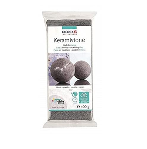 GLOREX 6 8070 340 - Keramistone Granit, 400 g, lufthärtende Modelliermasse mit hochwertiger Granitstruktur, zum Modellieren, Ummanteln und Dekorieren GLOREX 6 8070 340 - Keramistone Granit, 400 g, lufthärtende Modelliermasse mit hochwertiger Granitstruktur, zum Modellieren, Ummanteln und Dekorieren von GLOREX