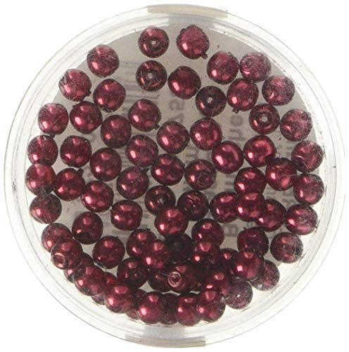 GLOREX Böhmische Glasperle 4mm Wachs siam 75St, Glas, 4 x 4 x 1.5 cm GLOREX Böhmische Glasperle 4mm Wachs siam 75St, Glas, 4 x 4 x 1.5 cm von GLOREX