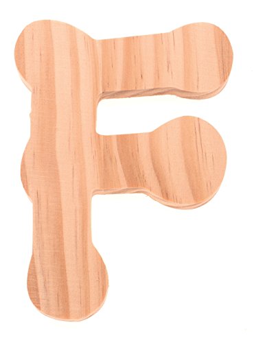 GLOREX Buchstabe F Ca. 13cm, Holz, Natur, 10 x 1.5 x 14 cm GLOREX Buchstabe F Ca. 13cm, Holz, Natur, 10 x 1.5 x 14 cm von GLOREX