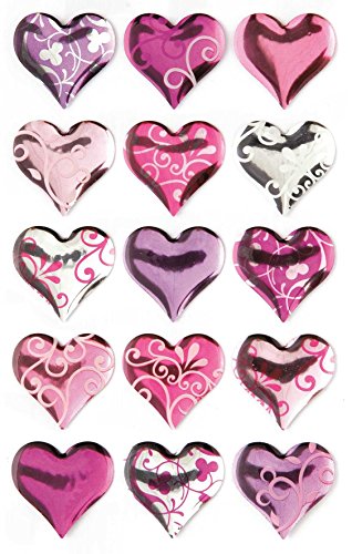 GLOREX Crystal Sticker Herzen Groß, Plastik, Mehrfarbig, 16 x 7.5 x 0.1 cm GLOREX Crystal Sticker Herzen Groß, Plastik, Mehrfarbig, 16 x 7.5 x 0.1 cm von GLOREX