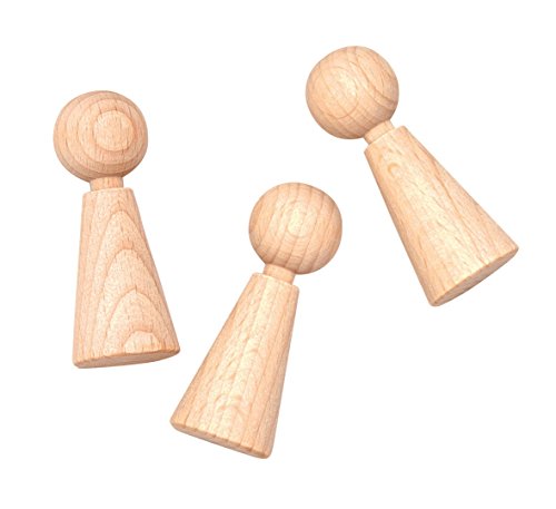 GLOREX Figur Kegel Buche 3St, Holz, Natur, 11 x 8.6 x 2 cm GLOREX Figur Kegel Buche 3St, Holz, Natur, 11 x 8.6 x 2 cm von GLOREX