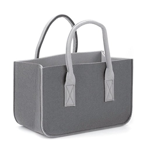 GLOREX Filztasche, Filz, Grau, 40 x 25 x 10 cm von GLOREX