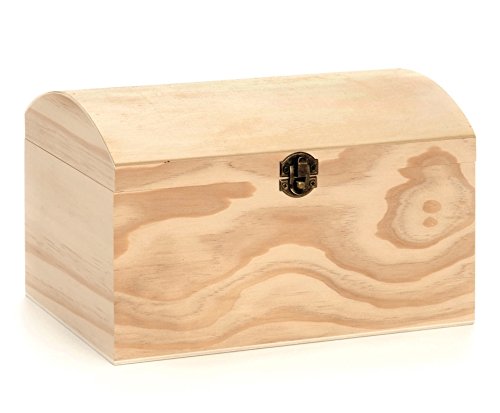 GLOREX Holz-Schatztruhe, Natur, 26 x 17,5 x 16 cm GLOREX Holz-Schatztruhe, Natur, 26 x 17,5 x 16 cm von GLOREX