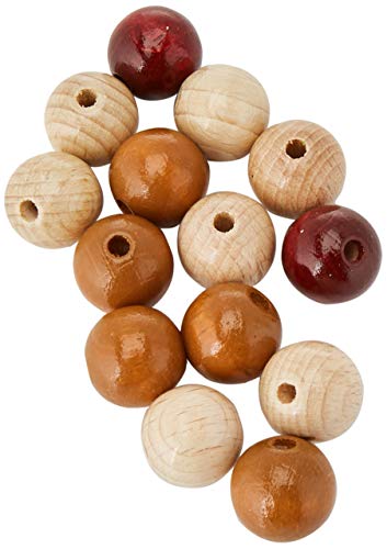 GLOREX Holzperle 14St Mix, Holz, Braun, 11 x 8.5 x 1.5 cm GLOREX Holzperle 14St Mix, Holz, Braun, 11 x 8.5 x 1.5 cm von GLOREX