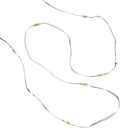 GLOREX Mini-Lichterkette 20 Lämpchen, Plastik, Transparent, 14.5 x 8.6 x 0.5 cm von GLOREX