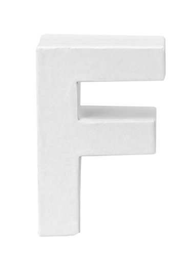 GLOREX Papp-Buchstabe F, FSC Mix, Weiß, 10 x 7 x 3,5 cm GLOREX Papp-Buchstabe F, FSC Mix, Weiß, 10 x 7 x 3,5 cm von GLOREX