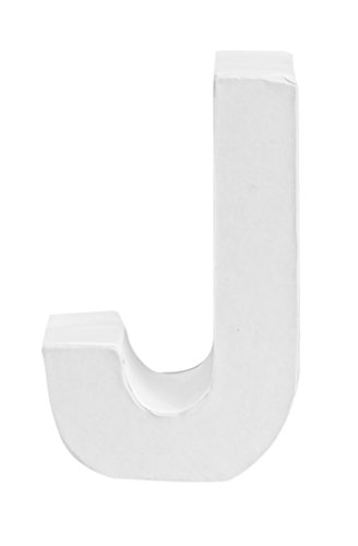GLOREX Papp-Buchstabe J, FSC Mix, Weiß, 10 x 6 x 3,5 cm GLOREX Papp-Buchstabe J, FSC Mix, Weiß, 10 x 6 x 3,5 cm von GLOREX