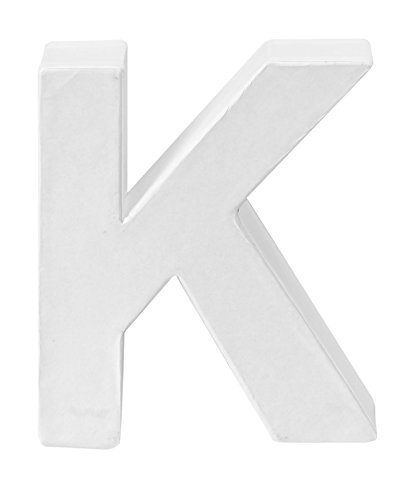GLOREX Papp-Buchstabe K, FSC Mix, Weiß, 10 x 8 x 3,5 cm GLOREX Papp-Buchstabe K, FSC Mix, Weiß, 10 x 8 x 3,5 cm von GLOREX