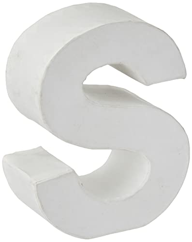 GLOREX Papp-Buchstabe S, FSC Mix, Weiß, 10 x 8 x 3,5 cm GLOREX Papp-Buchstabe S, FSC Mix, Weiß, 10 x 8 x 3,5 cm von GLOREX
