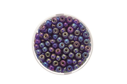 GLOREX Rocailles 4,5 mm,17 g AB, Glas, Dunkelblau, 4 x 4 x 1.5 cm GLOREX Rocailles 4,5 mm,17 g AB, Glas, Dunkelblau, 4 x 4 x 1.5 cm von GLOREX