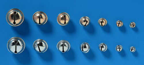 GLOREX Rollenglöckchen, Metall, Goldfarben, 8,5 x 8,5 x 0,5 cm, 8-Einheiten GLOREX Rollenglöckchen, Metall, Goldfarben, 8,5 x 8,5 x 0,5 cm, 8-Einheiten von GLOREX