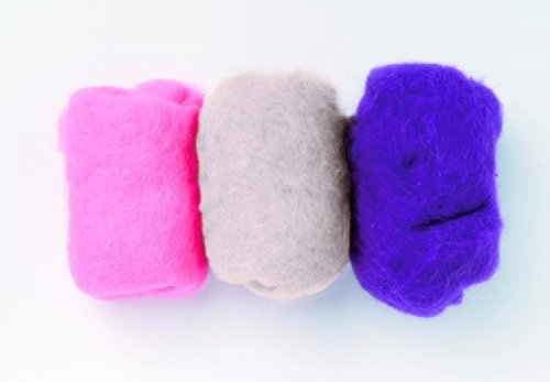 GLOREX Schafwolle, Wolle, Rosa Lila Mix, 16 x 14,5 x 5 cm, 3-Einheiten GLOREX Schafwolle, Wolle, Rosa Lila Mix, 16 x 14,5 x 5 cm, 3-Einheiten von GLOREX