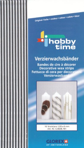 GLOREX Verzierwachsstreifen halbrund, Silber, 28.5 x 5.6 x 0.1 cm GLOREX Verzierwachsstreifen halbrund, Silber, 28.5 x 5.6 x 0.1 cm von GLOREX