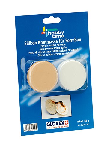 Glorex 6 2407 431 - Silikon Knetmasse 2 - Komponenten für Formbau, 2 x 40 g, zur Abformung von kleinen Gegenständen geeignet Glorex 6 2407 431 - Silikon Knetmasse 2 - Komponenten für Formbau, 2 x 40 g, zur Abformung von kleinen Gegenständen geeignet von GLOREX