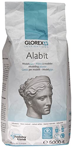Glorex 6 2608 430 - Alabit Gießmasse naturweiß, hochwertiger Modelliergips, 5000 g Glorex 6 2608 430 - Alabit Gießmasse naturweiß, hochwertiger Modelliergips, 5000 g von GLOREX