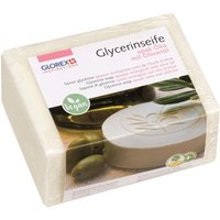 Glycerin Öko-Gießseife "Olivenöl", Opak - 500 g von Weiß