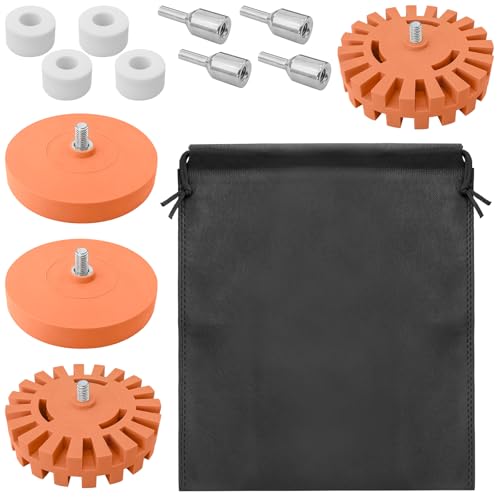 6-teiliges Aufkleber-Entferner-Rad-Werkzeug-Set mit 20 mm und 25 mm Rädern, mit Adapter, 10,2 cm Gummi-Bohrmaschinen-Rad, Klebstoffentferner, Radwerkzeug-Set für Autos, Wohnmobile, Boote 6-teiliges Aufkleber-Entferner-Rad-Werkzeug-Set mit 20 mm und 25 mm Rädern, mit Adapter, 10,2 cm Gummi-Bohrmaschinen-Rad, Klebstoffentferner, Radwerkzeug-Set für Autos, Wohnmobile, Boote von GLSJA