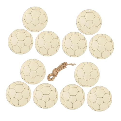 GLSTOY 1 Set -Holz-Bastelausschnitte in Fußballform dekorative für Partys 20 Stück unbehandelte Holzscheiben für Graffiti-Malerei- GLSTOY 1 Set -Holz-Bastelausschnitte in Fußballform dekorative für Partys 20 Stück unbehandelte Holzscheiben für Graffiti-Malerei- von GLSTOY