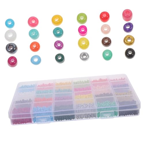 GLSTOY 1 Schachtel Farben Glasperlen DIY Zubehör für Armbänder und Tragbare Verschleißfeste Glasperlen für Kreative Schmuckherstellung GLSTOY 1 Schachtel Farben Glasperlen DIY Zubehör für Armbänder und Tragbare Verschleißfeste Glasperlen für Kreative Schmuckherstellung von GLSTOY
