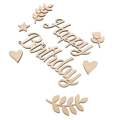 GLSTOY 1 Set Ausgeschnittenes Holzschild „Happy Birthday“, Dekoration, Holzschild, Ornament, Holz, Geburtstagsdekoration. Ausschnitte, Ausschnittschild, Geburtstagsbankett, Party, GLSTOY 1 Set Ausgeschnittenes Holzschild „Happy Birthday“, Dekoration, Holzschild, Ornament, Holz, Geburtstagsdekoration. Ausschnitte, Ausschnittschild, Geburtstagsbankett, Party, von GLSTOY