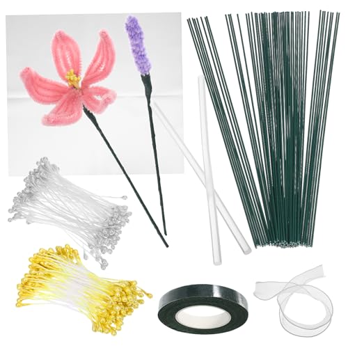 GLSTOY 1 Set Blumenstängeldraht: Bastelbedarf Für Blumenarrangements Zum Selbermachen – Zubehör Zum Verpacken Von Blumensträußen Mit Band, Geschenkpapier Und Klebeband GLSTOY 1 Set Blumenstängeldraht: Bastelbedarf Für Blumenarrangements Zum Selbermachen – Zubehör Zum Verpacken Von Blumensträußen Mit Band, Geschenkpapier Und Klebeband von GLSTOY