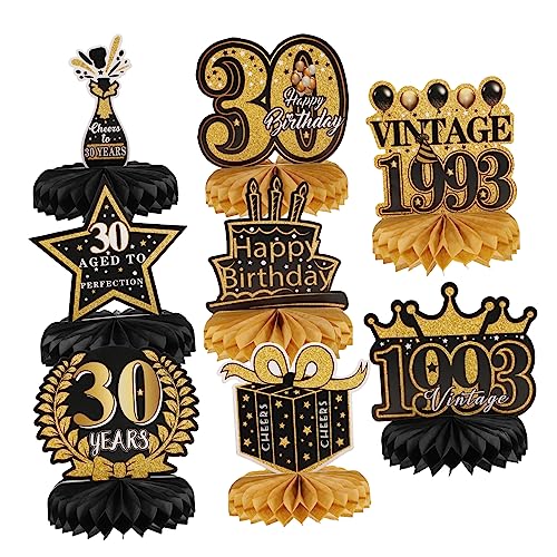 GLSTOY Partydeko Geburtstags Bienenwaben Tischdeko Set 18 Jahre & 30 Jahre Happy Birthday Dekorationen Hochwertige Geburtstagsfeier Deko Für Tischmitte Party Supplies Für Unvergessliche GLSTOY Partydeko Geburtstags Bienenwaben Tischdeko Set 18 Jahre & 30 Jahre Happy Birthday Dekorationen Hochwertige Geburtstagsfeier Deko Für Tischmitte Party Supplies Für Unvergessliche von GLSTOY