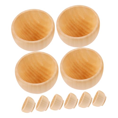 GLSTOY 10 Stück Unlackierte Kleine Holzschalen Zum Selbermachen Blanko Holzschalen Für Handarbeit Miniatur Dekoration Aus Massivholz GLSTOY 10 Stück Unlackierte Kleine Holzschalen Zum Selbermachen Blanko Holzschalen Für Handarbeit Miniatur Dekoration Aus Massivholz von GLSTOY