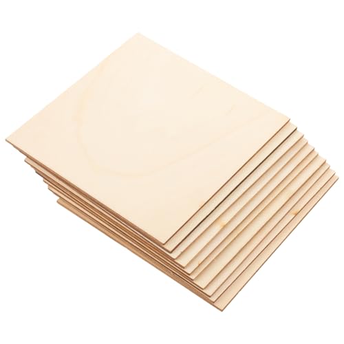GLSTOY 10 Stück DIY Holzplatten Unbearbeitete Holzscheiben für Bastelprojekte für Dekorationen zu Hause Weihnachten Kunsthandwerk und Kreative Projekte von GLSTOY