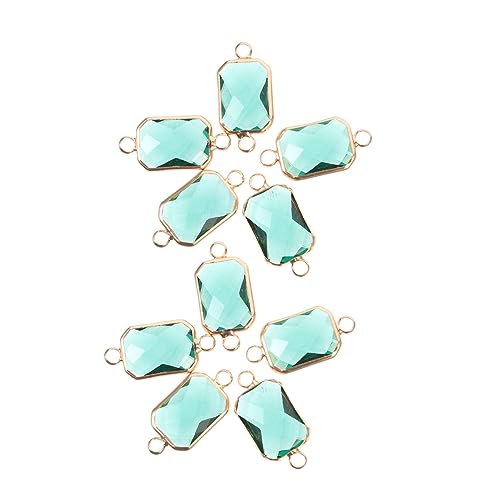 GLSTOY 10 Stück Doppelseitige Glasanhänger für DIY Schmuck Stabile und Dekorative Metallverbindungen für Armbänder und Ohrringe Kreative Bastelideen GLSTOY 10 Stück Doppelseitige Glasanhänger für DIY Schmuck Stabile und Dekorative Metallverbindungen für Armbänder und Ohrringe Kreative Bastelideen von GLSTOY