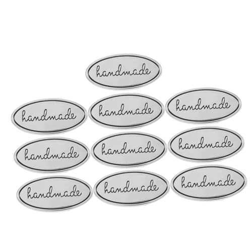 GLSTOY 10stücke Metall-labels Für Diy-projekte Ovales Design Zinklegierung Mit Unterlegscheiben Für Taschen Kleidung Jeans Und Schuhe Handgemachte Etiketten Für Kreative Dekoration von GLSTOY