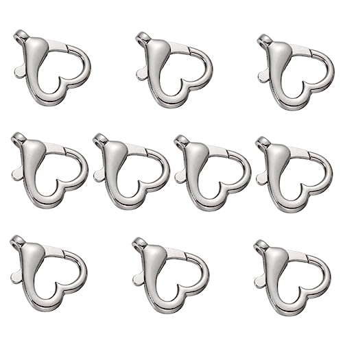 GLSTOY 10 Stück Herzförmige Metallschnallen für Diy Taschen und Koffer Robuste und Leichte Zubehörteile Silber Nr für Handgemachte Projekte und Schlüsselanhänger GLSTOY 10 Stück Herzförmige Metallschnallen für Diy Taschen und Koffer Robuste und Leichte Zubehörteile Silber Nr für Handgemachte Projekte und Schlüsselanhänger von GLSTOY