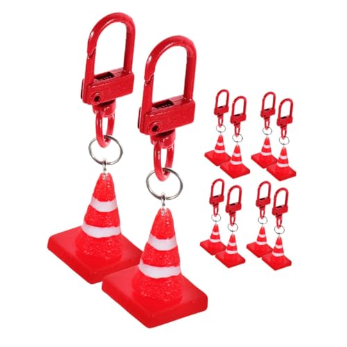 GLSTOY 10 Stück Leitkegel Anhänger, Autoschlüssel, Leitkegel, Leitkegel Charms, Leitkegel Ornament, Straßenblock Anhänger, DIY Schlüsselanhänger, Leitkegel, Hängendes Ornament, GLSTOY 10 Stück Leitkegel Anhänger, Autoschlüssel, Leitkegel, Leitkegel Charms, Leitkegel Ornament, Straßenblock Anhänger, DIY Schlüsselanhänger, Leitkegel, Hängendes Ornament, von GLSTOY