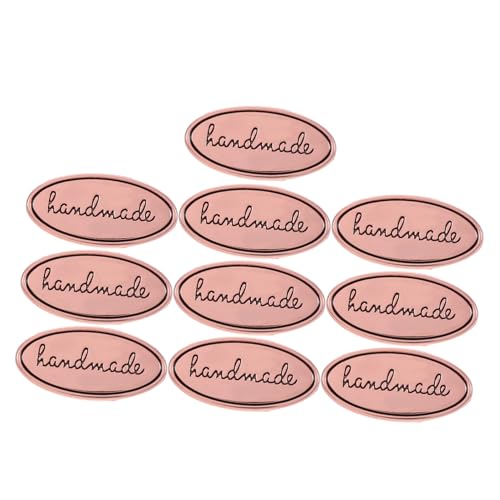 GLSTOY 10 Stück Ovale Handmade Etiketten Zinklegierung Teiliges mit Unterlegscheiben für Diy Bastelprojekte Dekoration für Kleidung Taschen Jeans und Schuhe Roségold GLSTOY 10 Stück Ovale Handmade Etiketten Zinklegierung Teiliges mit Unterlegscheiben für Diy Bastelprojekte Dekoration für Kleidung Taschen Jeans und Schuhe Roségold von GLSTOY
