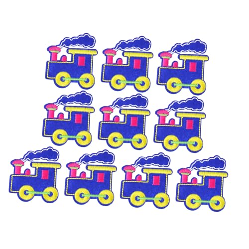 GLSTOY 10 Stück Teiliges Bestickte Cartoon transport aufnäher zum Aufnähen und Aufbügeln Langlebige DIY für Kleidung Schuhe Hüte Schals und Bastelprojekte von GLSTOY