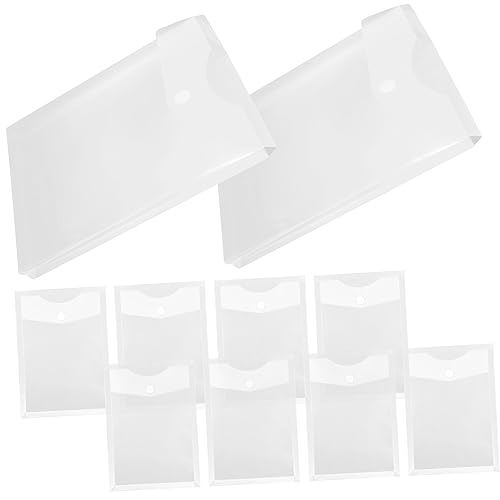 GLSTOY 10 Stück Teiliges Dokumentenordner mit Druckknopf Transparente Aufbewahrungsbeutel Wiederverwendbare File Pockets für Schule und Büro Format GLSTOY 10 Stück Teiliges Dokumentenordner mit Druckknopf Transparente Aufbewahrungsbeutel Wiederverwendbare File Pockets für Schule und Büro Format von GLSTOY