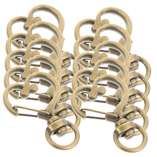 GLSTOY 10 Stück Teiliges Karabinerhaken Ring Drehbare Schlüsselanhänger Zubehör Langlebige DIY Schlüsselringe Herz anhänger für Schmuck und Lanyard Antikbraun GLSTOY 10 Stück Teiliges Karabinerhaken Ring Drehbare Schlüsselanhänger Zubehör Langlebige DIY Schlüsselringe Herz anhänger für Schmuck und Lanyard Antikbraun von GLSTOY